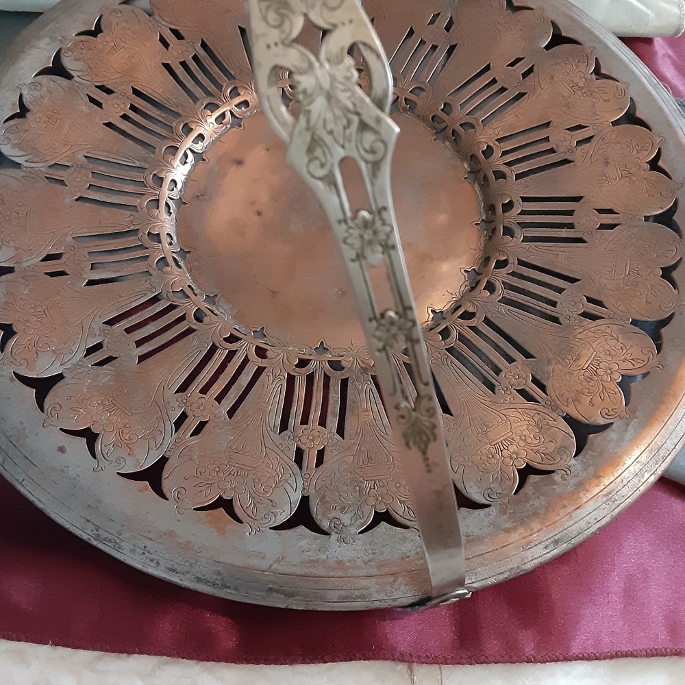 Vintage copper and brass plate
